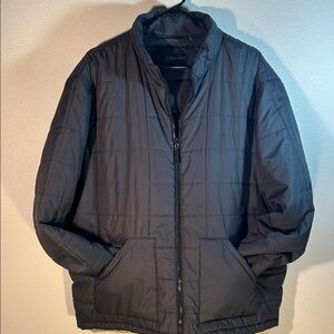 Calvin Klein Men's Black Quilted Puffer Jacket, Size XXL